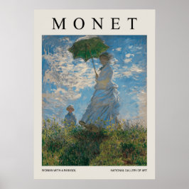 Póster Woman With A Parasol