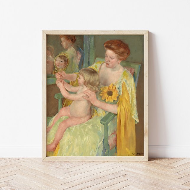 Póster Woman with a Sunflower | Mary Cassatt (Subido por el creador)