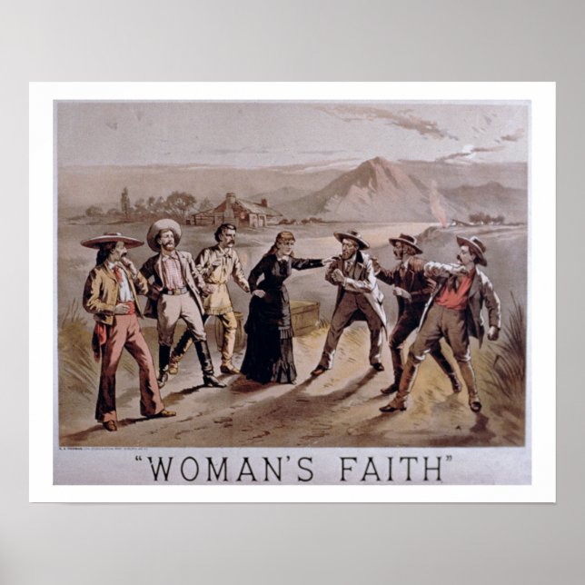 Póster 'Woman's Faith' (colour litho) (Frente)