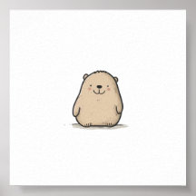 Wombat Adorable Watercolor