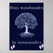 Wombmates a Poster de guardería de compañeros de c