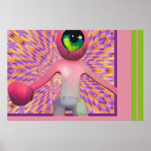 Póster Wombo ve el surrealismo pop ligero