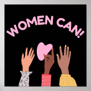Póster Women Can Feminist