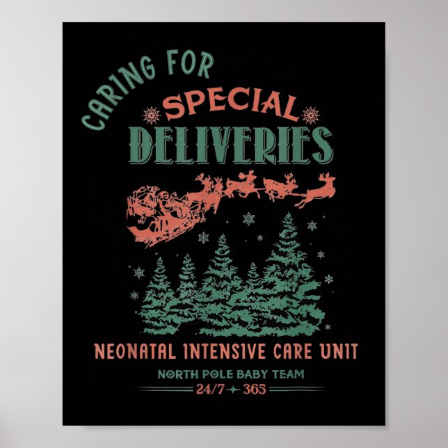 Póster Women Caring For Special Deliveries Nicu Nurse Chr (Frente)