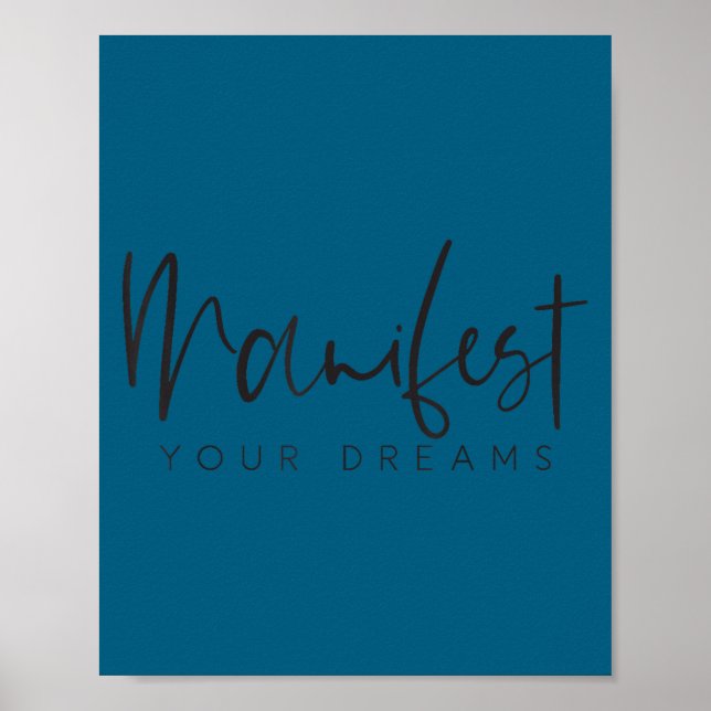 Póster Women Entrepreneur Manifest Your Dreams Trendy Top (Frente)