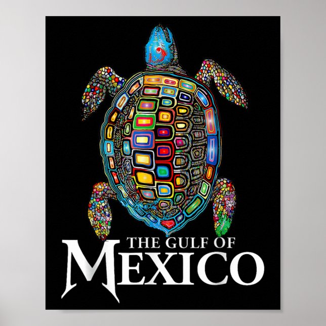 Póster Women Gulf Of Mexico Forever Mexican Souvenir Sea  (Frente)
