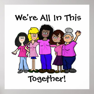Póster Women United Against Breast Cancer Poster