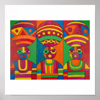 Póster Women with Calabashes by Emeka!