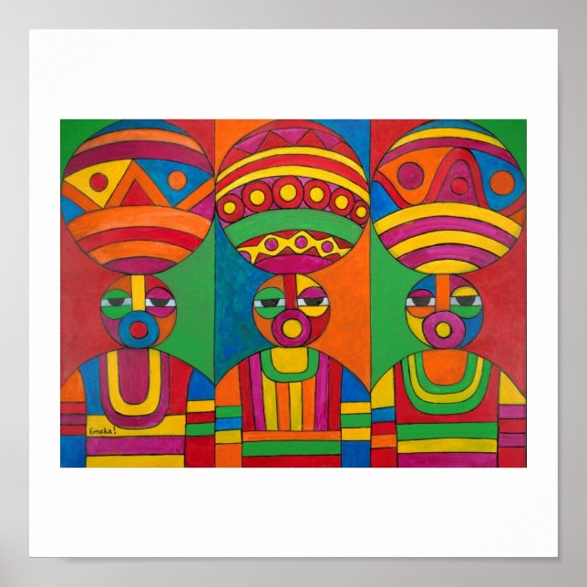 Póster Women with Calabashes by Emeka! (Frente)