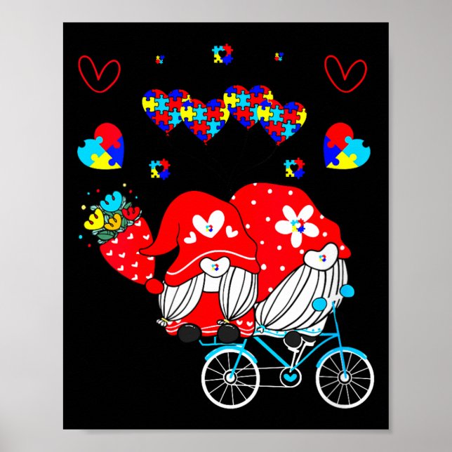 Póster Womens Accept Understand Love Autism Awareness Gno (Frente)