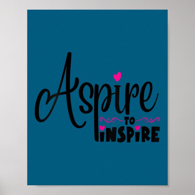 Póster Womens Asre To Insre Sitive Motivational Gift Tee  (Frente)