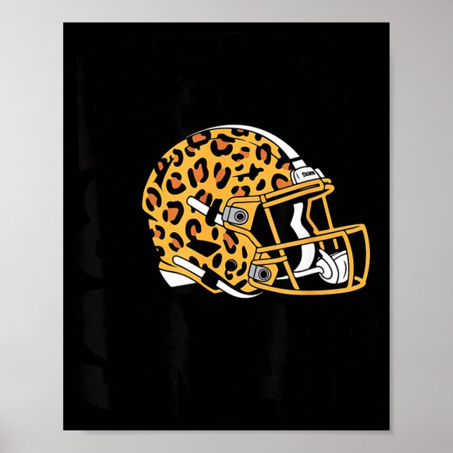Póster Women's Bend &amp; Snap Leopard Print Helmet Footb (Frente)