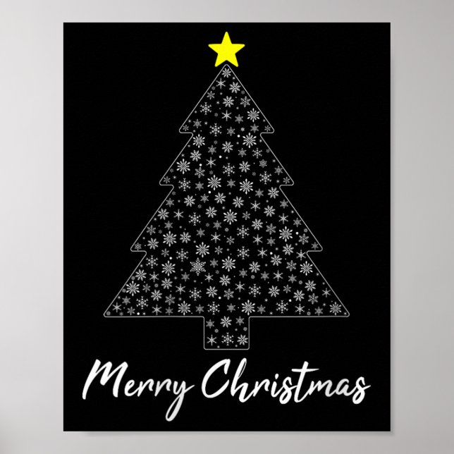 Póster Womens Christmas Tree Matching Family Santa Claus  (Frente)