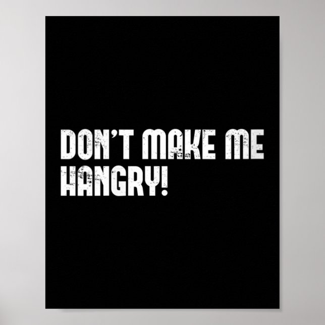 Póster Womens Don't Make Me Hangry! V-neck  (Frente)
