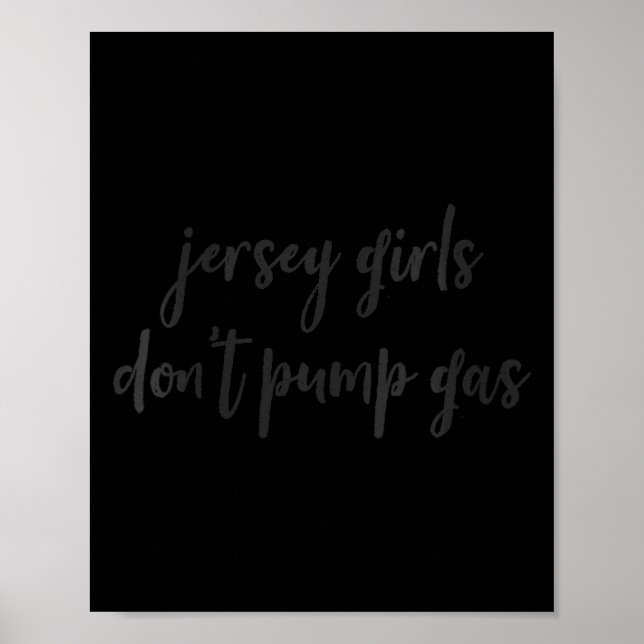 Póster Womens Funny New Jersey Women, Jersey Girls Don't  (Frente)