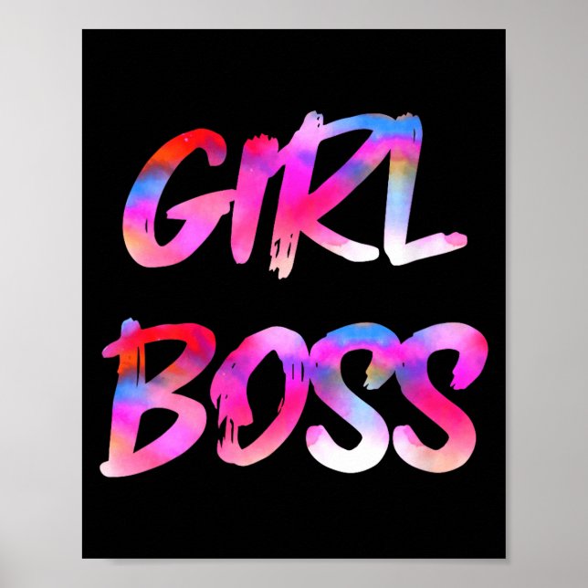 Póster Womens Girl Boss V-neck  (Frente)