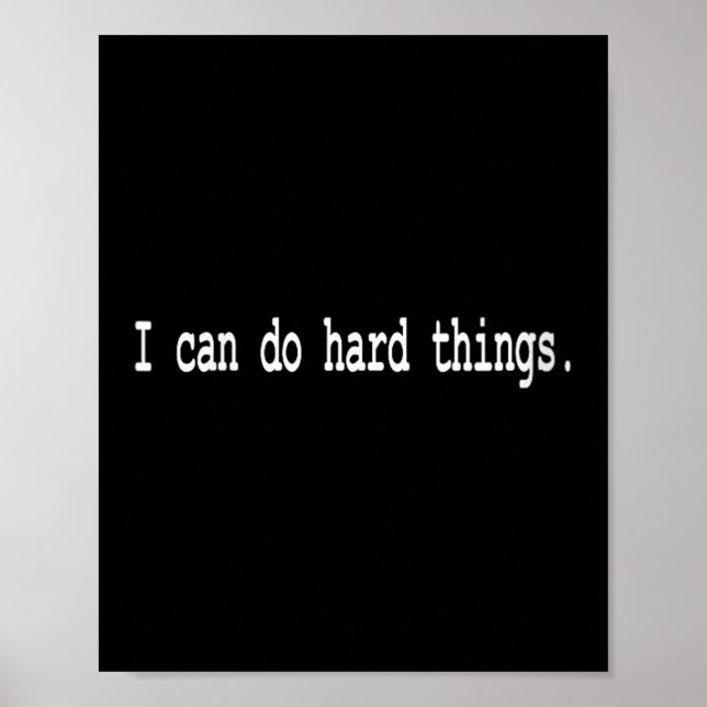 Póster Womens I Can Do Hard Things V-neck  (Frente)