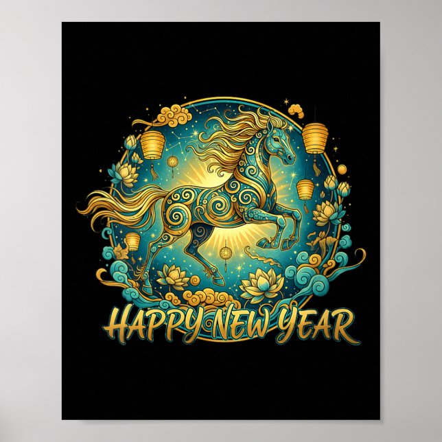 Póster Womens Lunar New Year Happy Chinese New Year Of Th (Frente)