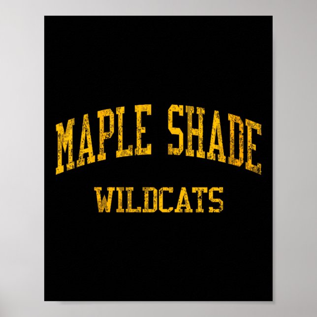 Póster Womens Maple Shade High School Hs Maple Shade Nj V (Frente)