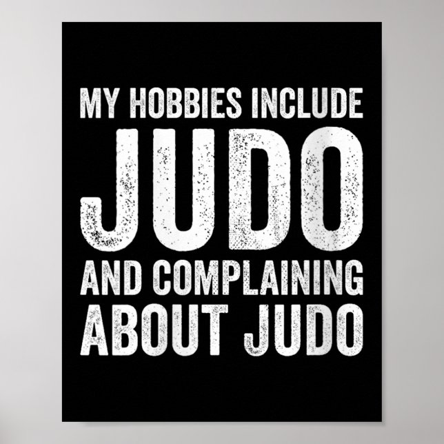 Póster Womens My Hobbies Include Judo Funny Judoka V-neck (Frente)