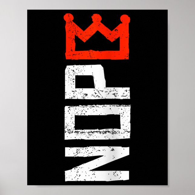 Póster Womens No Kings Protest Sign Vertical Nope V-neck  (Frente)