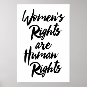 Póster Women's Rights Are Human Rights