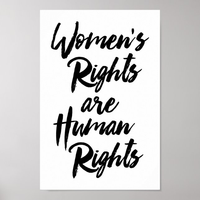 Póster Women's Rights Are Human Rights (Frente)