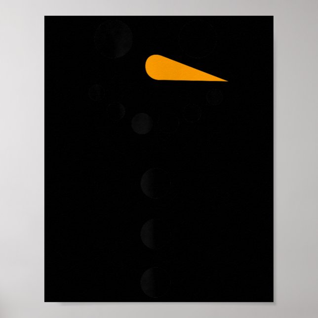 Póster Womens Snowman Pregnancy Cute Pregnant Women Chris (Frente)