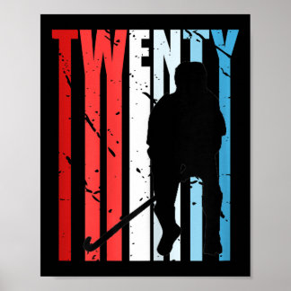 Póster Womens Womens Field Hockey 48th Birthday Player Te