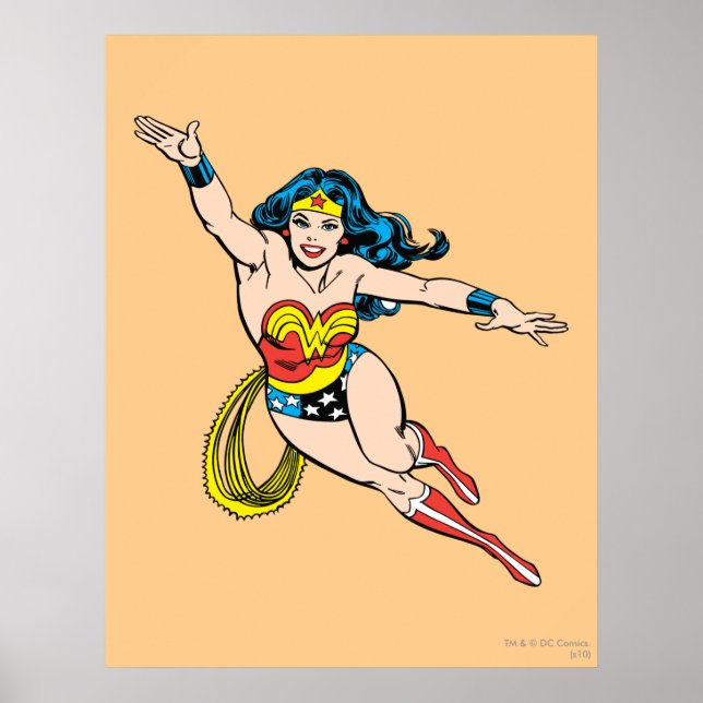 Póster Wonder Woman Flying Forward (Frente)