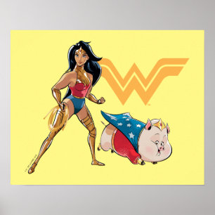 Póster Wonder Woman & PB