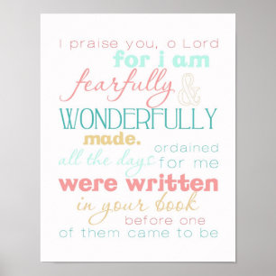 Póster wonderfully made poster print