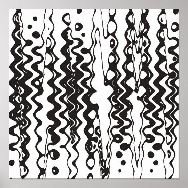 Póster Wonky B&W (Frente)