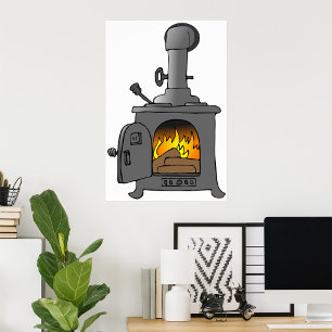 Póster Wood Burner Stove