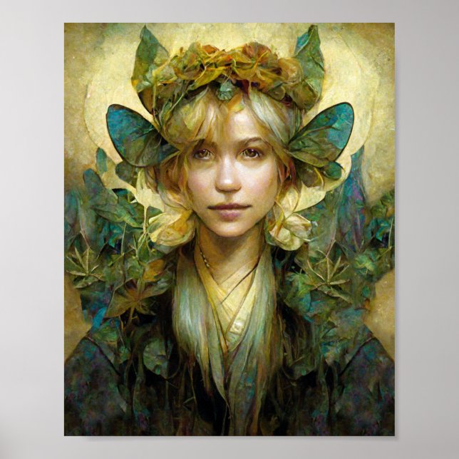Póster Wood Fae 2 Fairy Fantasy Art Poster (Frente)