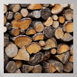 Póster Wood Pile