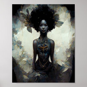 Póster Wood Sprite Fae Fairy Fantasy Art Poster