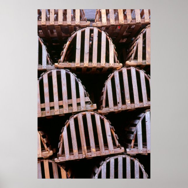 Póster Wooden Lobster Traps Vertical (Frente)