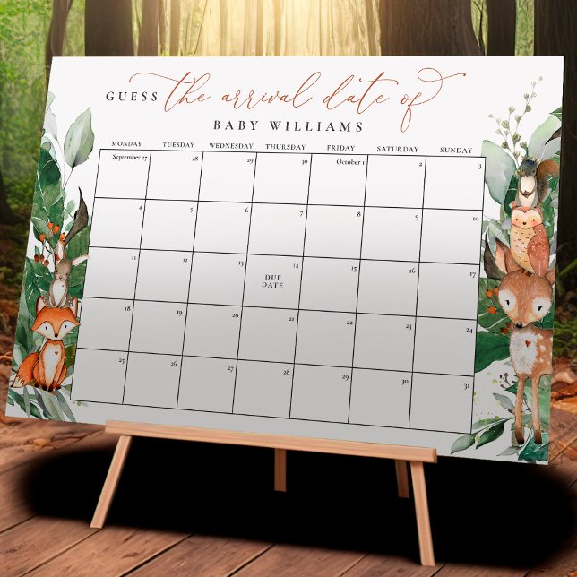 Póster Woodland Adivina El Poster De Calendario De Fecha  (Subido por el creador)
