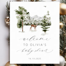 Woodland Adventure espera la bienvenida a Baby Sho