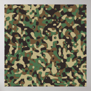 Póster Woodland Camo