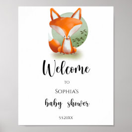 Póster Woodland Fox - Bienvenida
