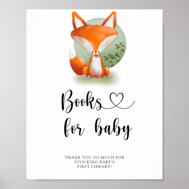 Póster Woodland Fox - libros para bebé (Frente)