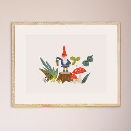 Póster Woodland Gnome