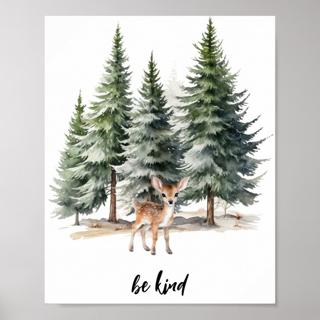 Póster Woodland Sea amable Nursery (Frente)