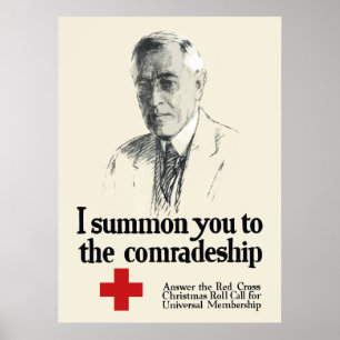 Póster Woodrow Wison Red Cross Poster