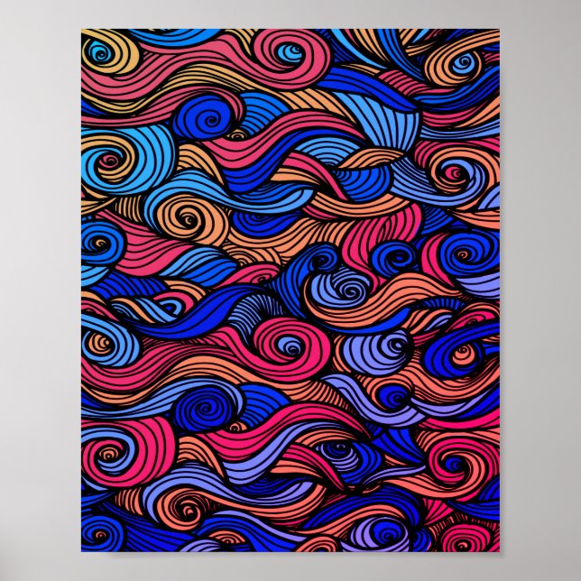 Póster Wool Topped paisley (Frente)