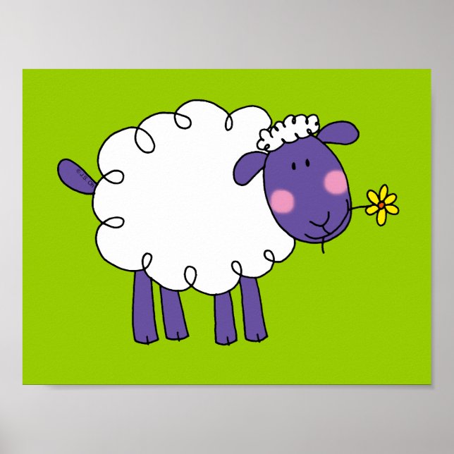 Póster Woolly sheep (Frente)