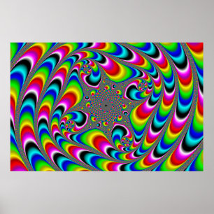 Póster Woooo Mandelbrot Fractal