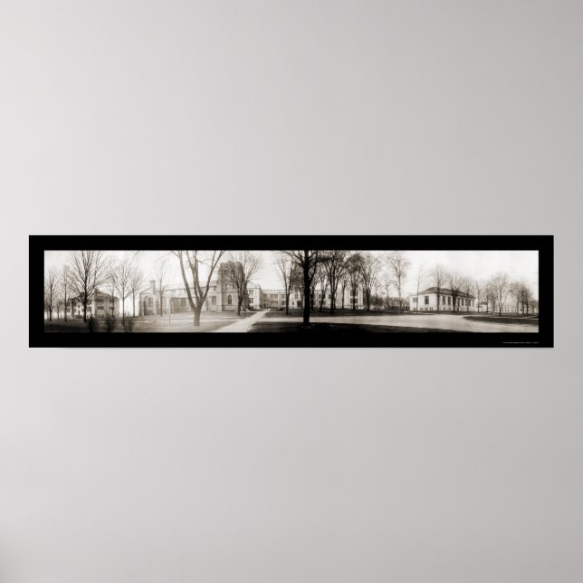 Póster Wooster College OH Foto 1910 (Frente)